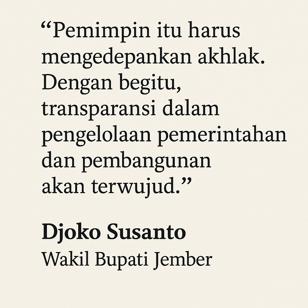 Wabup Jember Tekankan Pentingnya Akhlak Pemimpin dalam Pembangunan Daerah 1 ChatGPT Image May 7 2025 12 58 43 PM