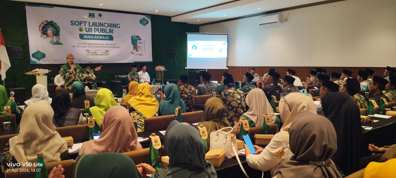 LP Ma’arif PCNU Lumajang Launching dan Uji Publik Buku Aswaja