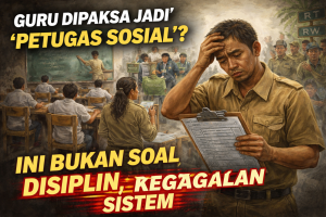 (Opini) Guru Dipaksa Jadi “Petugas Sosial”? Ini Bukan Soal Disiplin, Tapi Kegagalan Sistem file_00000000ee5871fa942dd358ddd84b00_copy_1600x1067