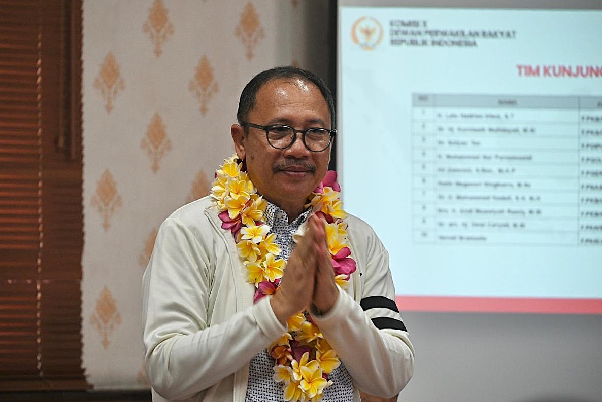 Anggota Komisi X DPR RI Muhammad Nur Purnamasidi saat kunjungan kerja spesifik Komisi X DPR RI ke kantor BPS Provinsi Bali di Denpasar. Sumber dpr.go.id
